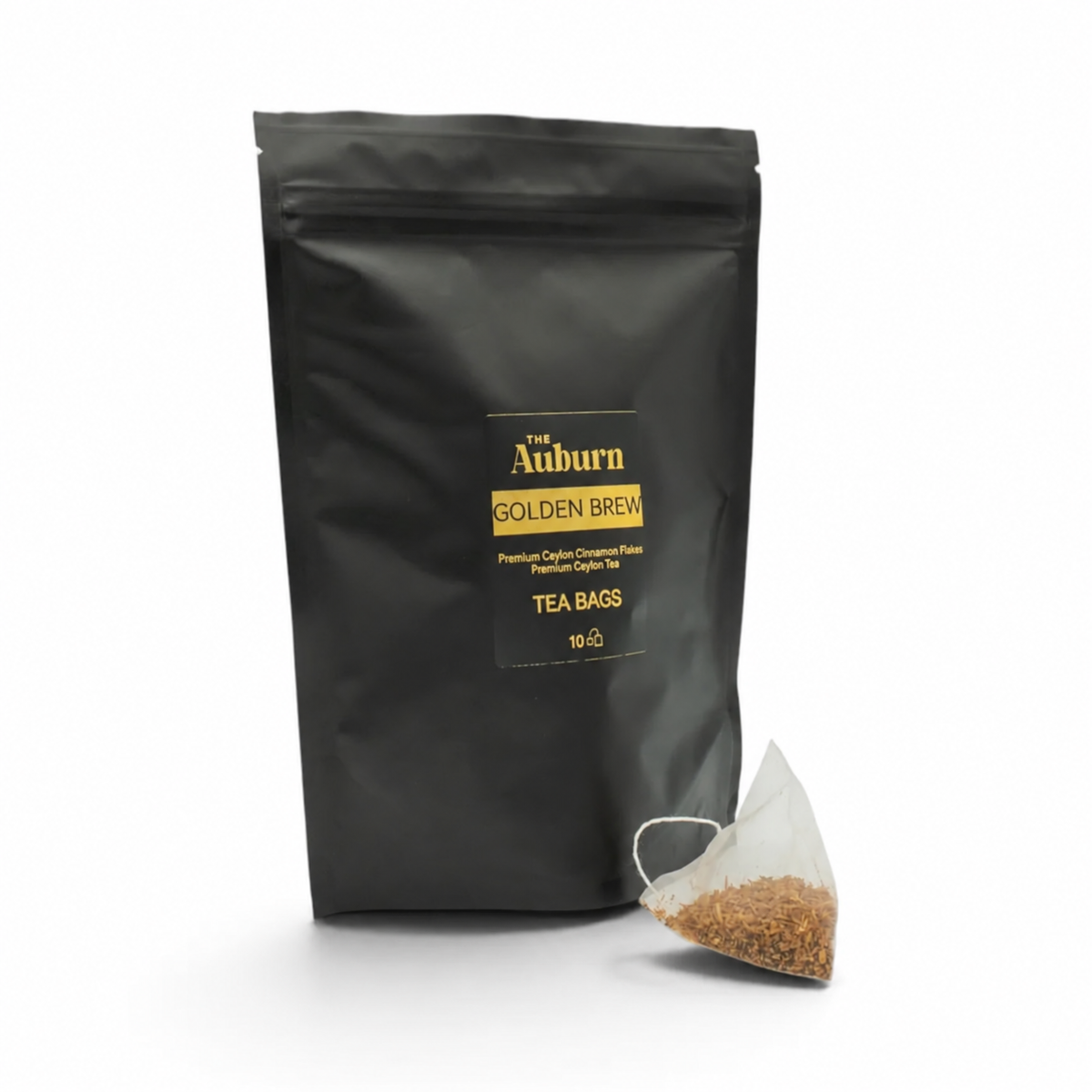 Golden Brew Tea Bags | Alba Grade Ceylon Cinnamon Flakes & Premium Ceylon Tea