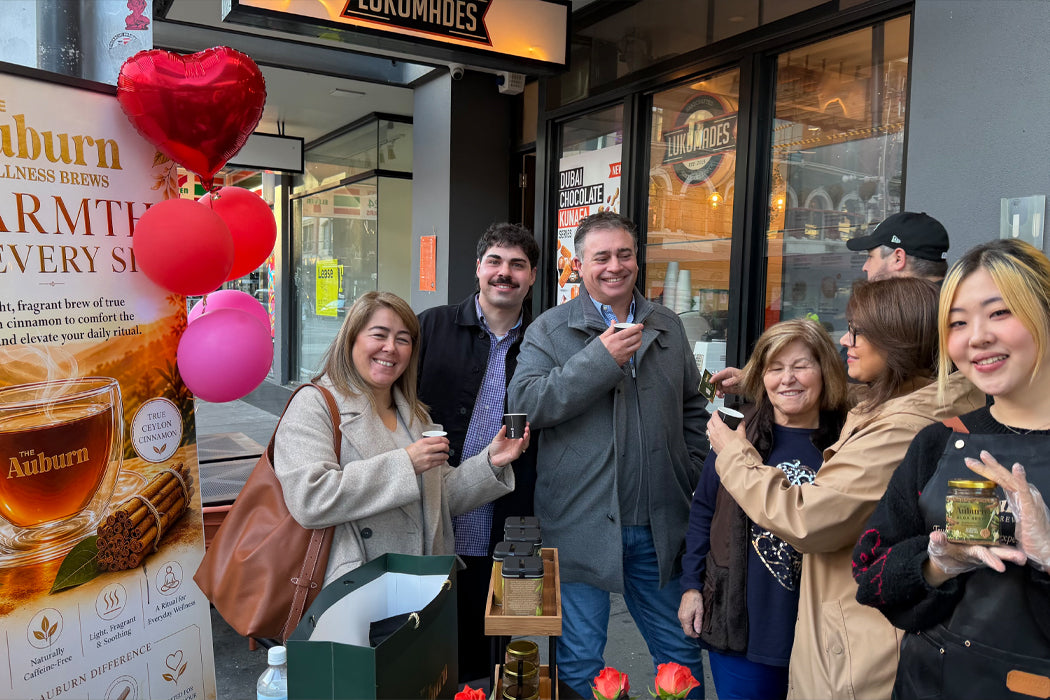 The Mother's Day tasting at Kaneffi Dessert Shop, Chapel Street, Windsor, May 2026.