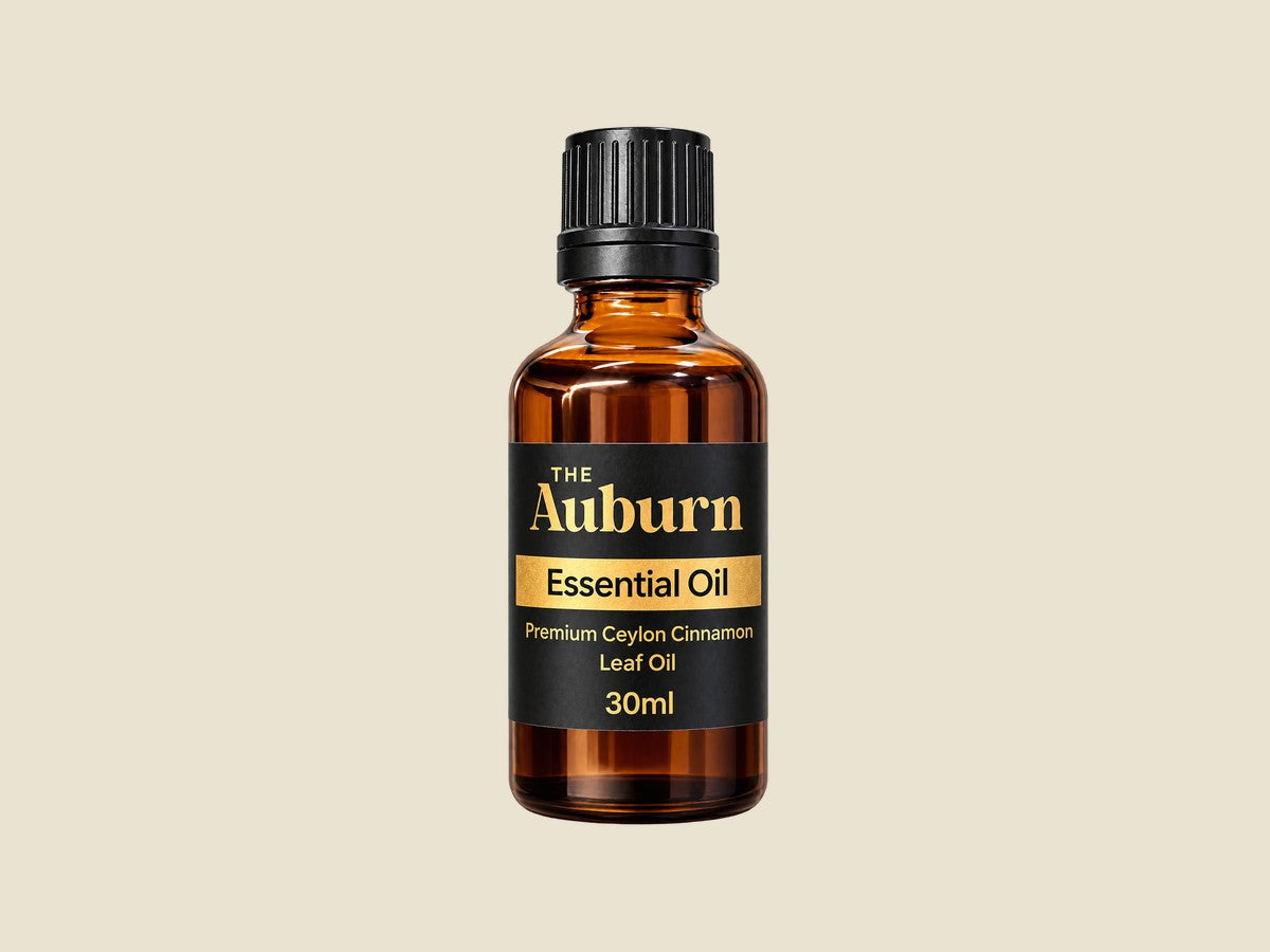 The Auburn 30ml Cinnamon Leaf Essential Oil bottle