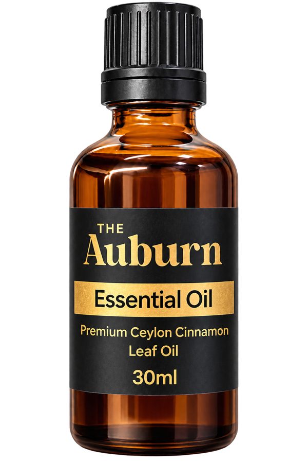 The Auburn Cinnamon Leaf Essential Oil bottle
